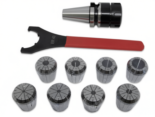 BT40-ER40-80 8PCS Патрон с набором цанг 8 шт (d4/6/8/10/12/16/20/25 мм)